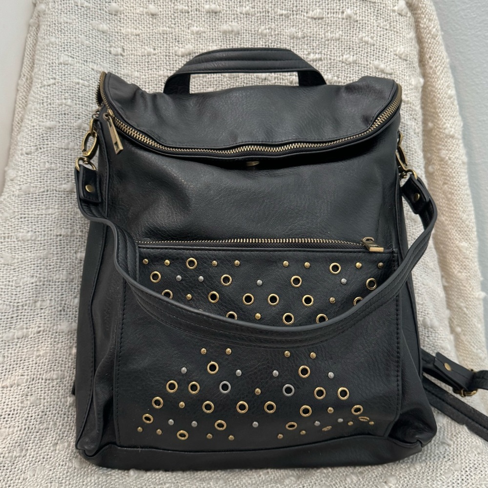 Target DV by Dolce Vita Black Faux Leather Backpack